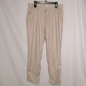 NWOT light tan / cream / beige / khaki Loft linen blend pants size xs